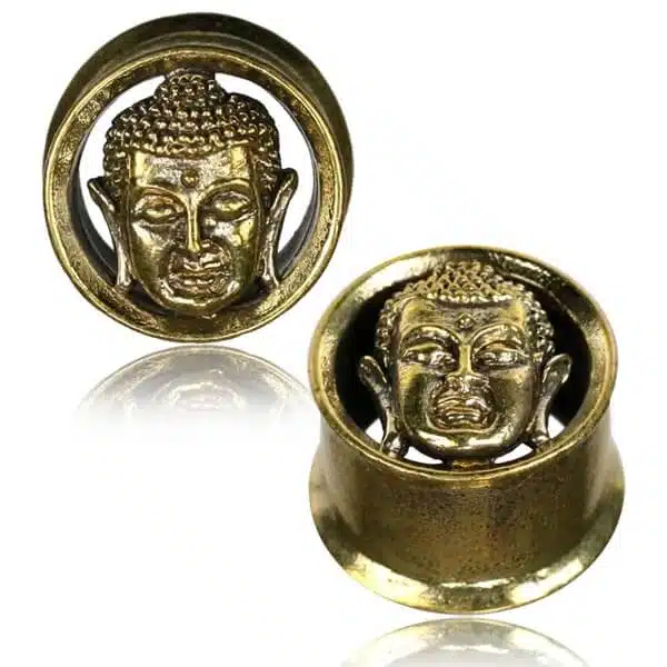 Buddha Mässing Plug Tunnel