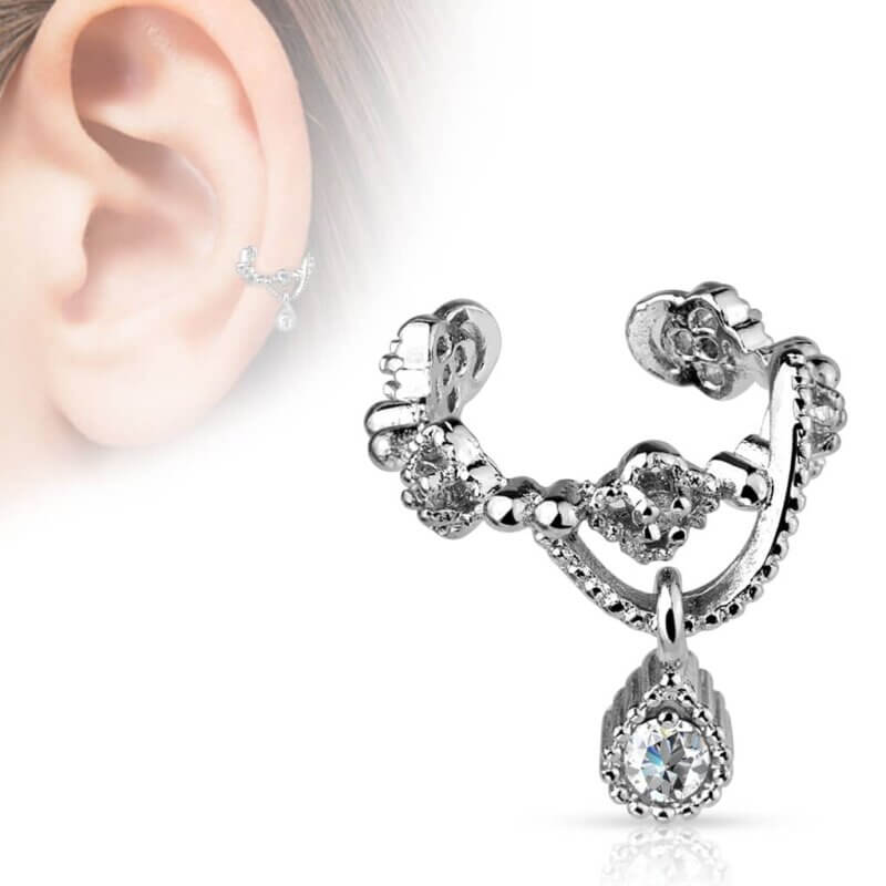 Ear-cuff med diamanter