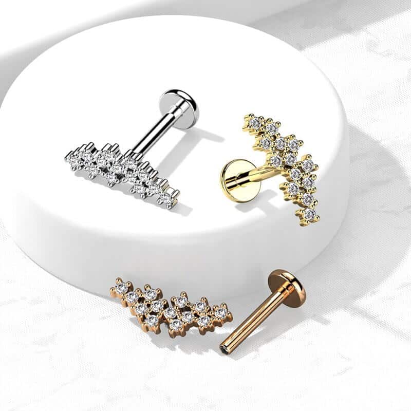 Cluster Labret, Monroe, Cartilage Stud Rings