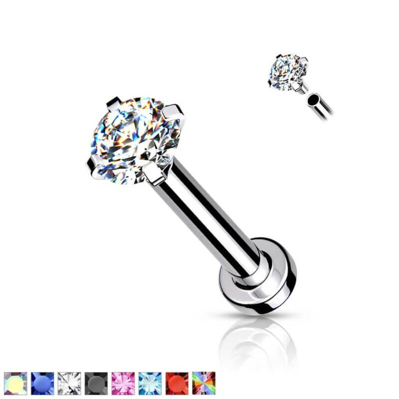 Round Labret, Monroe, Cartilage Stud Rings