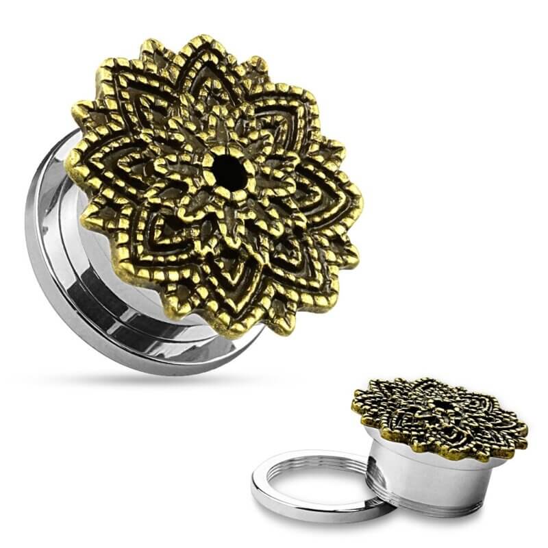 Manish Lotus Flower Screw Fit Tunnels