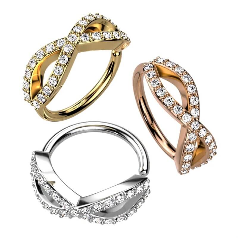 Seamless Ring med Infinite Kristallrad