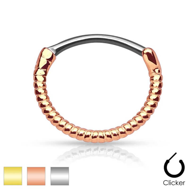 Twisted Roped Line Septum Clicker