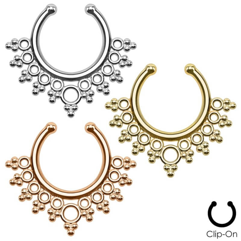 Lacey Edge Non-Piercing Septum Hanger