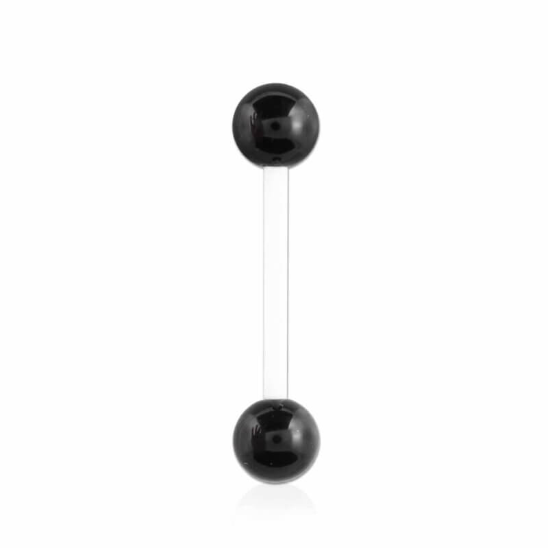 Piercing i vit akryl