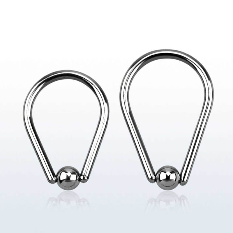 Päronformad Piercingring