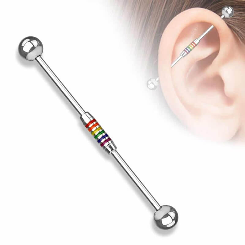 Pridefärgad Industrial Piercing