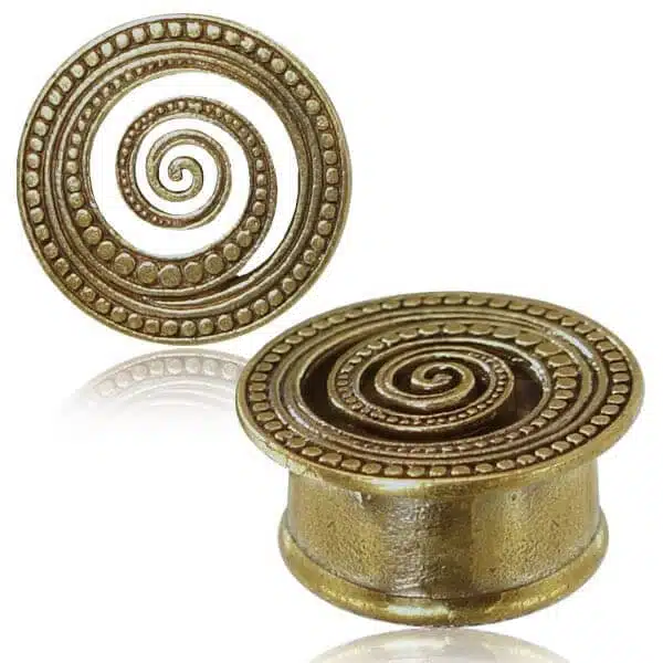 Swirl Brass Plug
