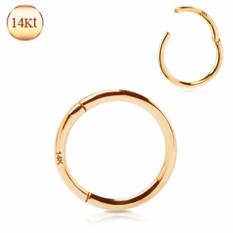 14Kt. Rose Gold Seamless Clicker Ring