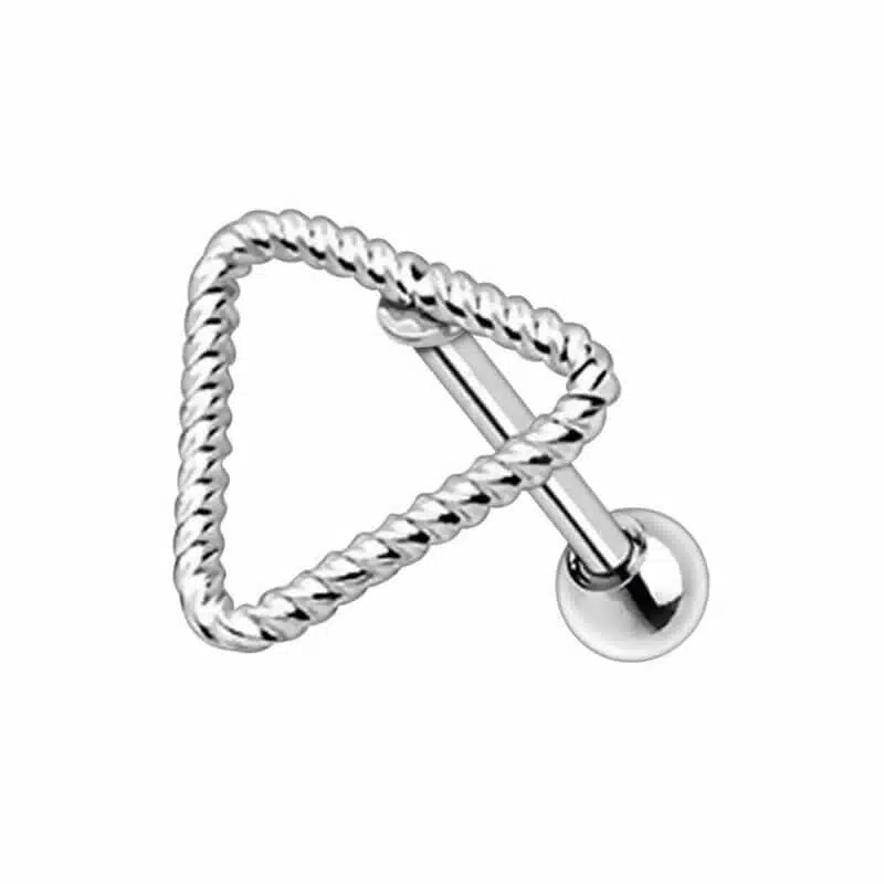 Tragus/Helix med Tvistad Triangel