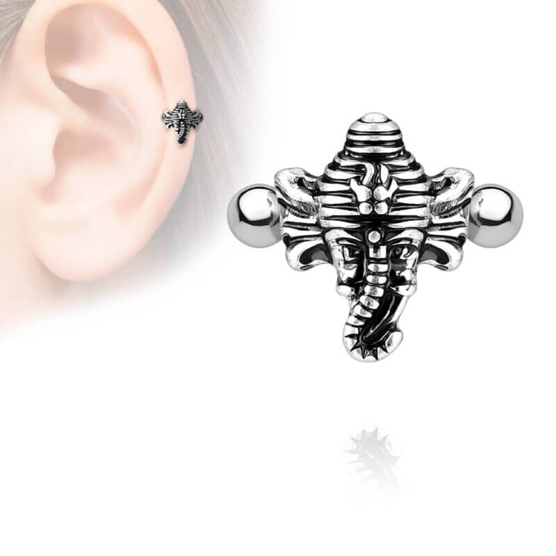Ear-Cuff med elefant