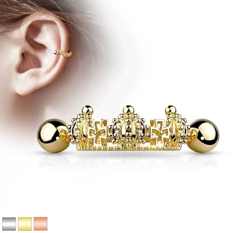 Cartilage/Helix Cuff med Tre Kronor