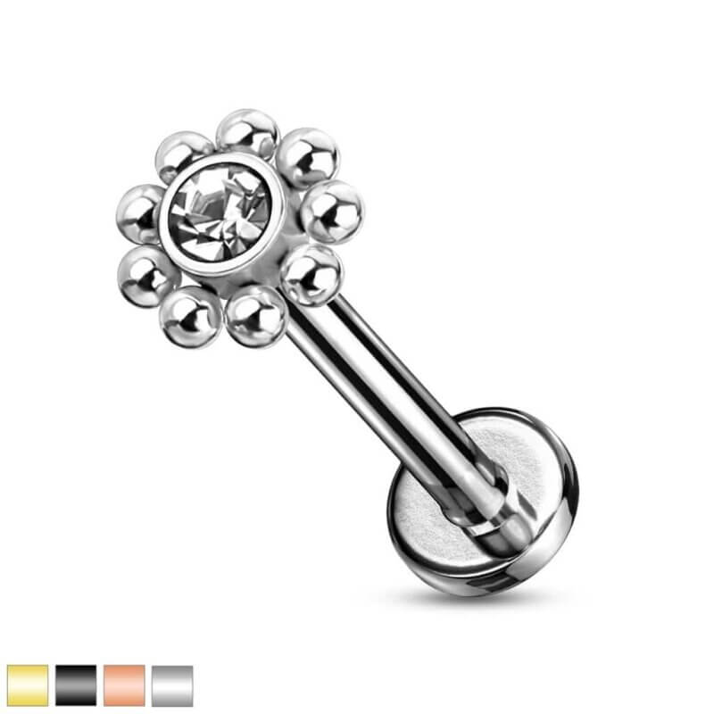 Wheel Labret, Monroe, Cartilage Stud Rings