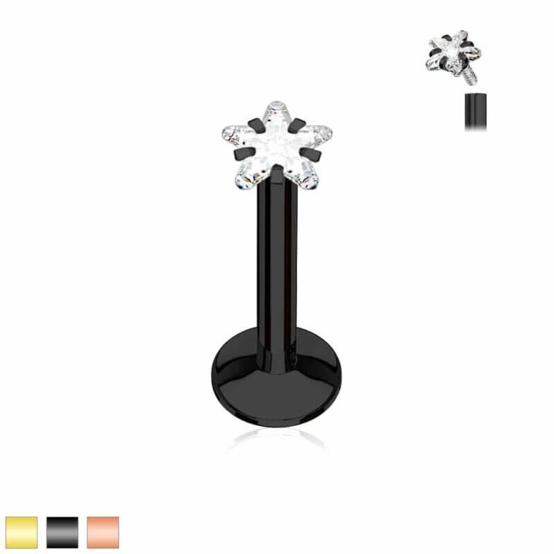 Star Labret, Monroe, Cartilage Stud Rings
