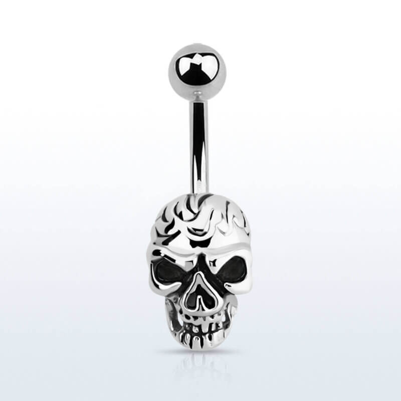 Skull Navelpiercing