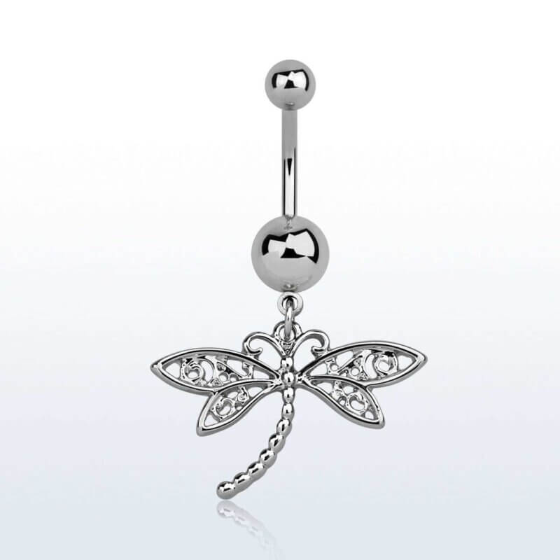 Dangling Butterfly Navelpiercing