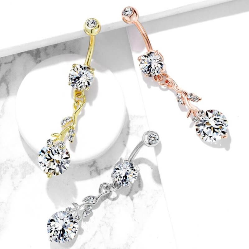 Small Leaf Navelpiercing