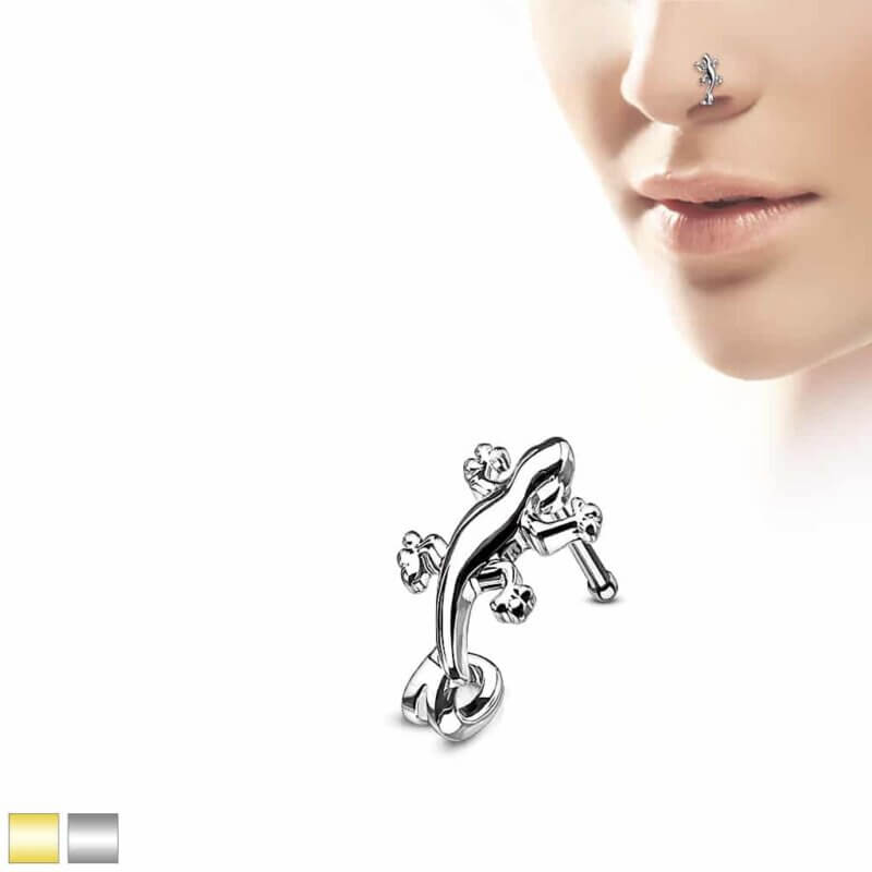 Gecko Nose Crawlers Nose Bone Stud Rings