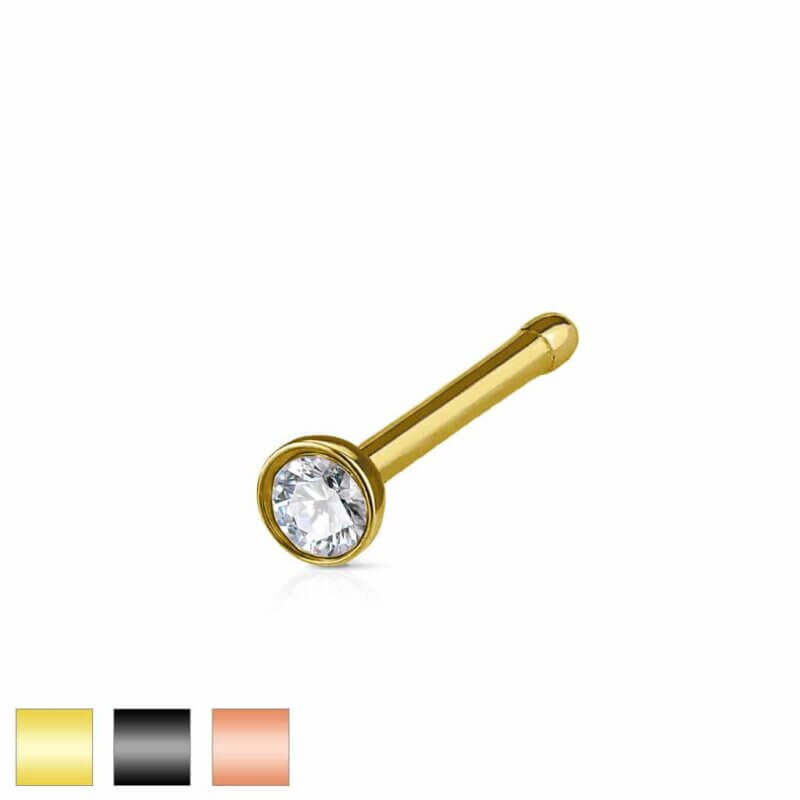 Crystal Set Nose Stud Rings
