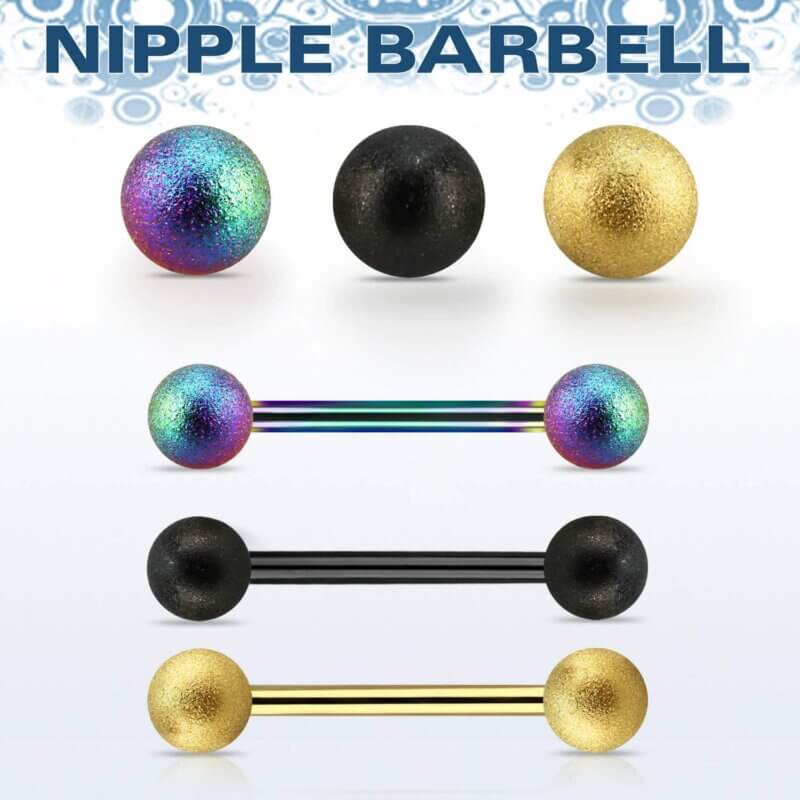 Color Frosted Nipple Barbell