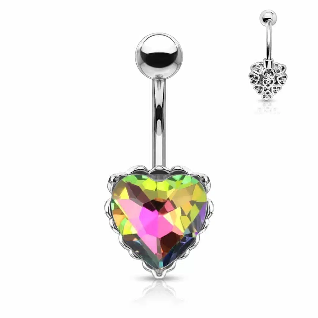 Navelpiercing Hjärta med AB Kristall - Bild 11