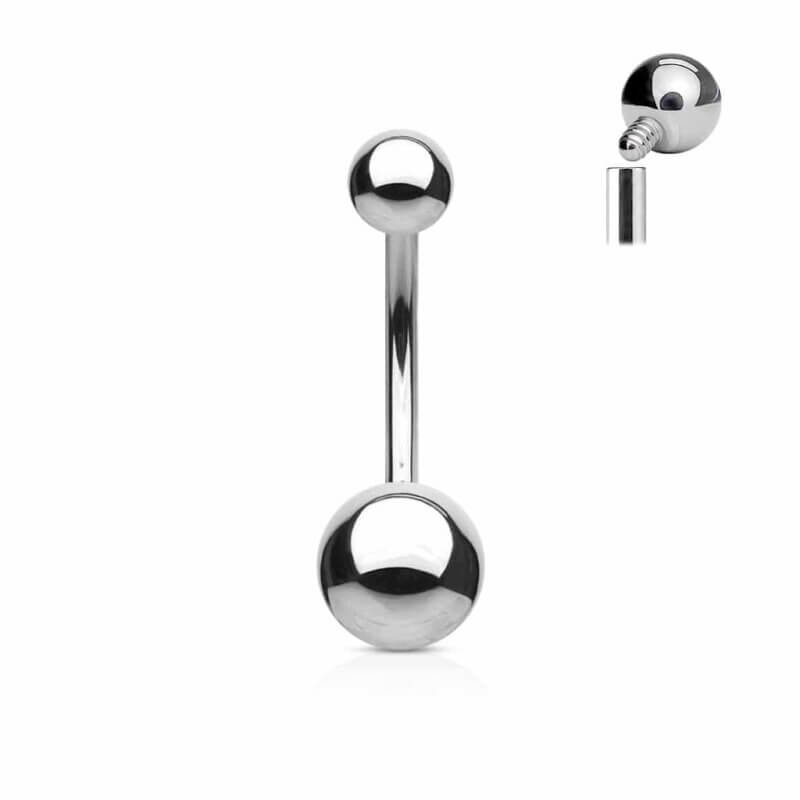 Navelpiercing Invändigt Gängad
