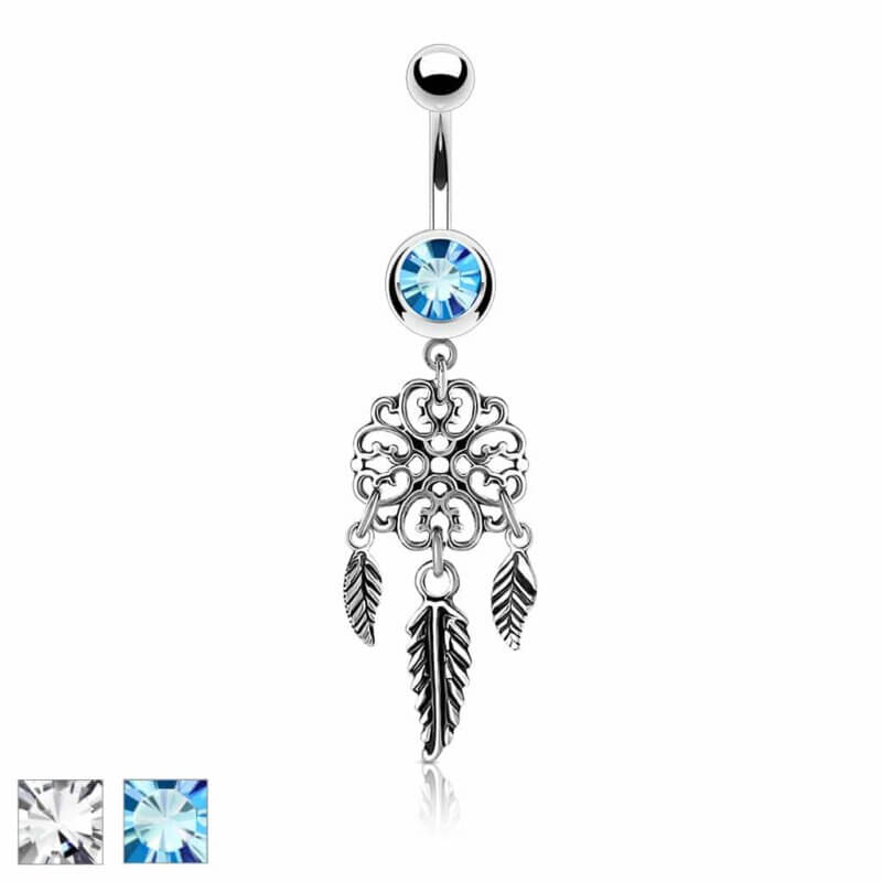 Heart Filigree Dream Catcher Navelpiercing