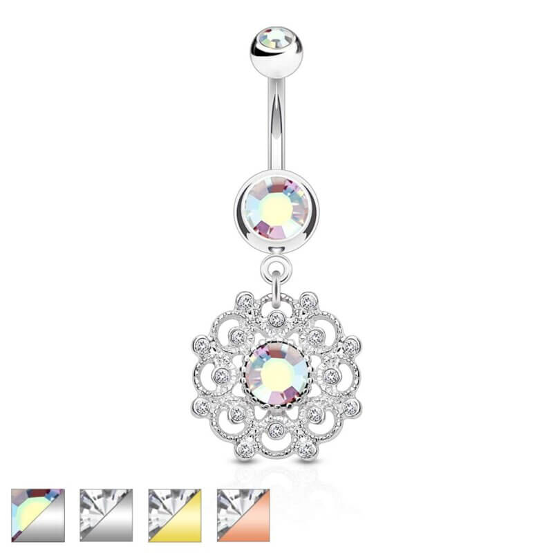 Vintage Filigree Dangle Navelpiercing