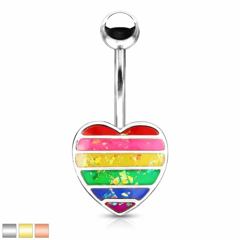 Navelpiercing Pride Hjärta