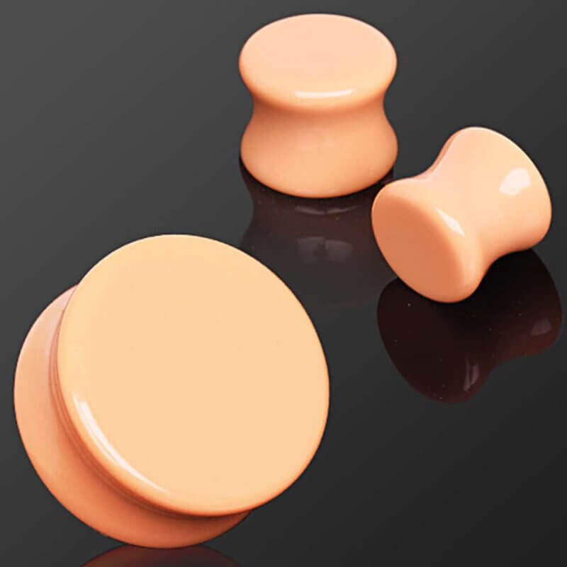 Skin Tone/Peach Color Stone Saddle Plug Kampanj
