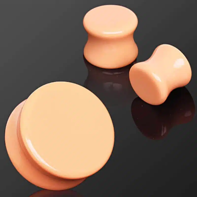 Skin Tone/Peach Color Stone Saddle Plug Kampanj