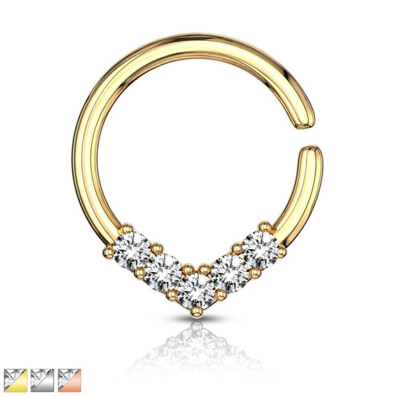 V Formad Böjbar Ring