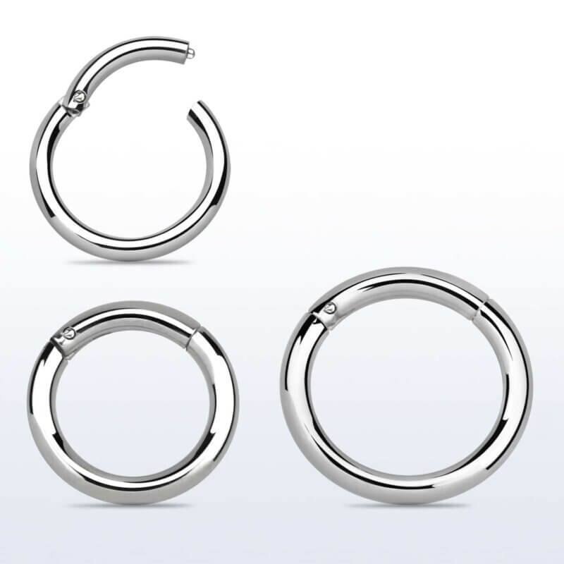 Surgical Steel Hinged Segment Rings