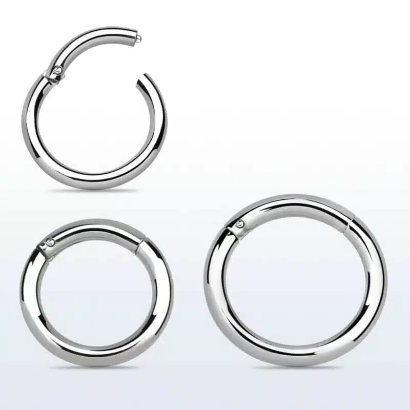 Surgical Steel Hinged Segment Rings