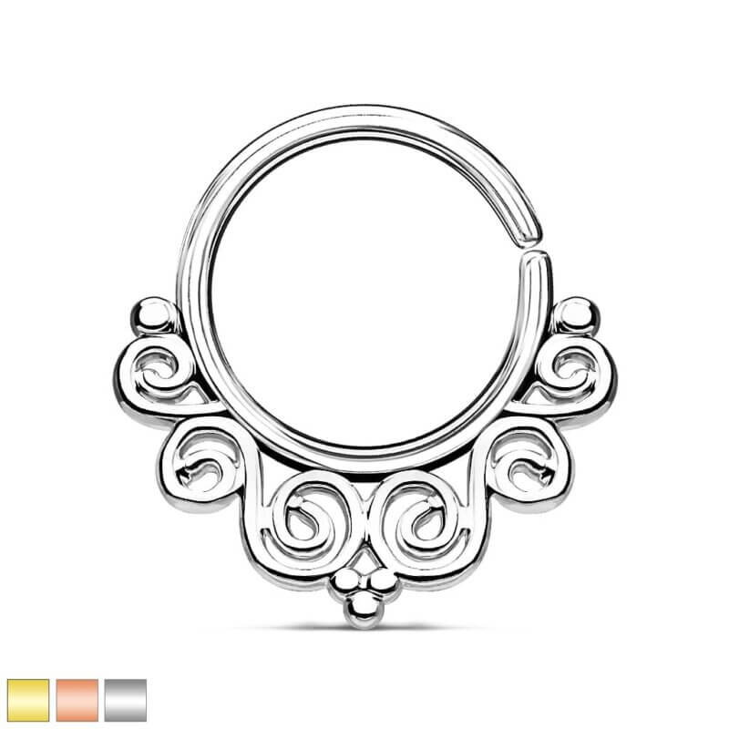 Vintage Filigree Bendable Nose Septum and Ear Cartilage