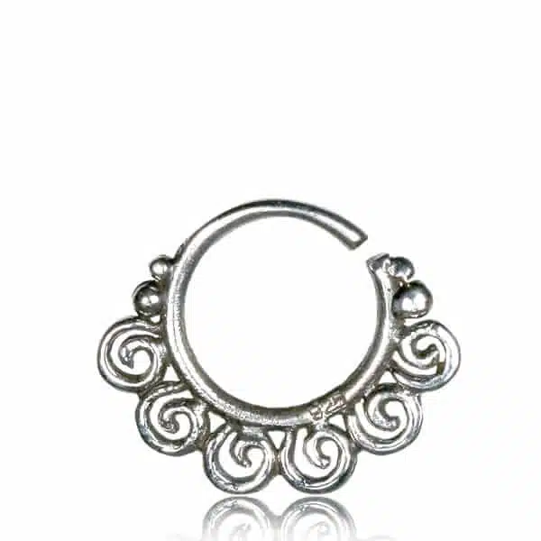 Septummycke i sterling silver med tecken