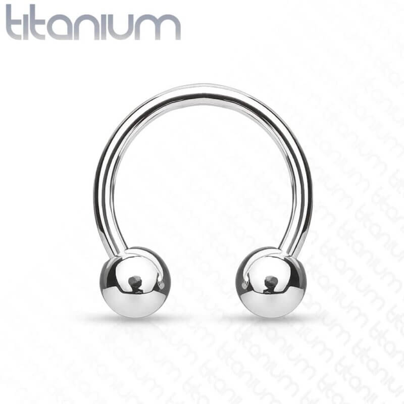 Grade 23 Solid Titanium Horseshoe
