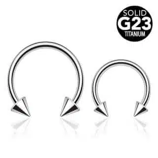 Spikes Grade 23 Solid Titanium Horseshoes