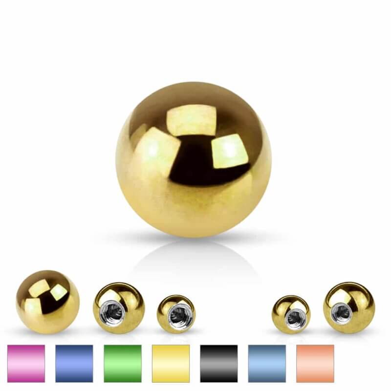 Threaded Titanium IP over Surgical Steel Balls