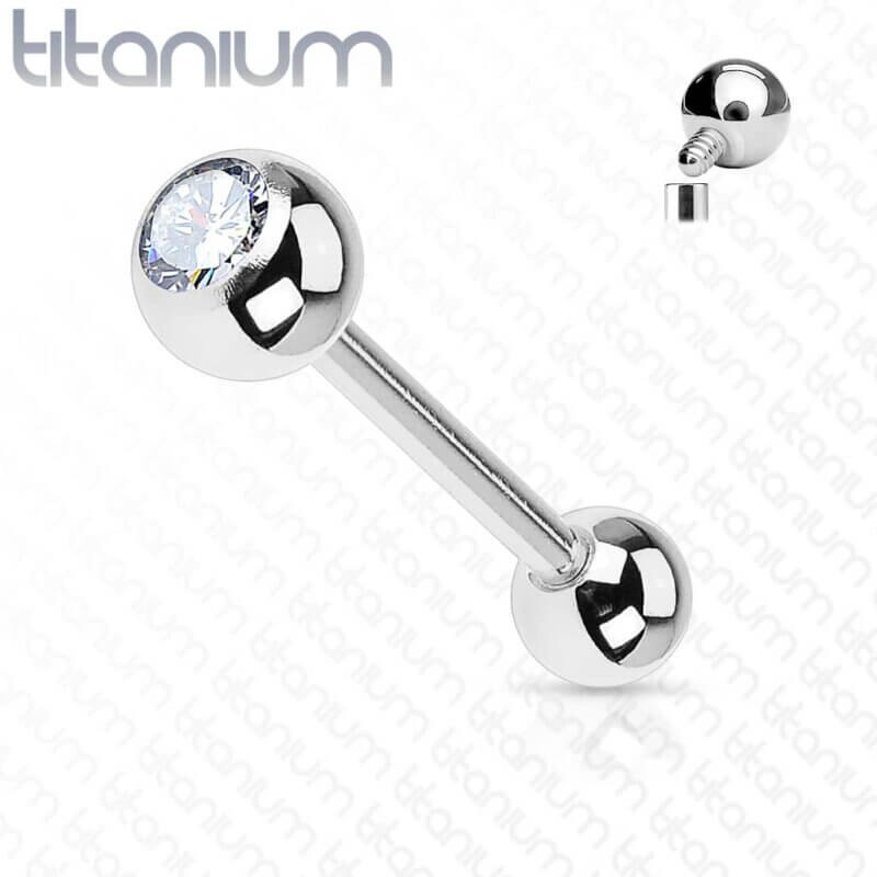 Implant Grade Titanium Internally Threaded Cartilage Barbell