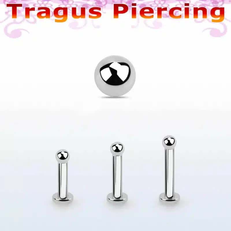 Tragus Labret 2 mm Ball