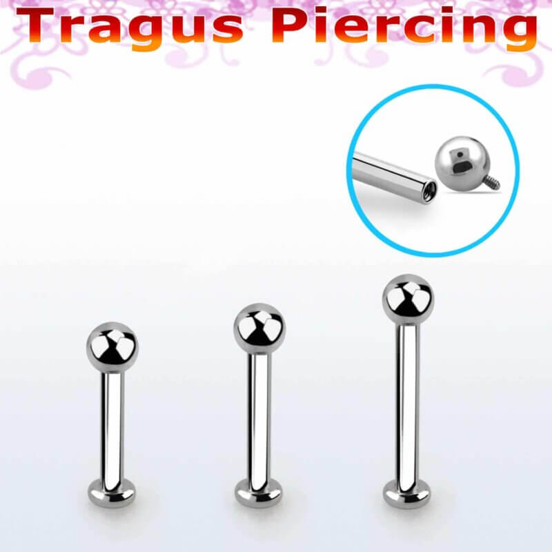 Tragus Labret 3 mm Ball