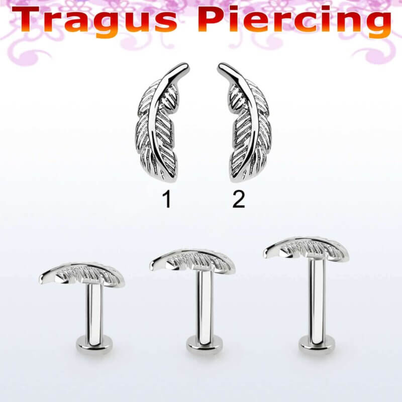 Feather Shaped Top Labret