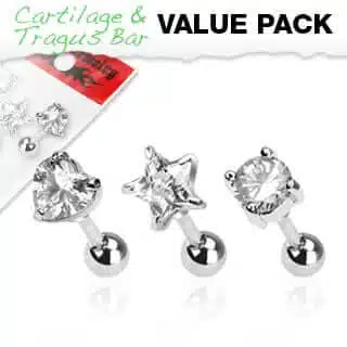 3-pack Tragus