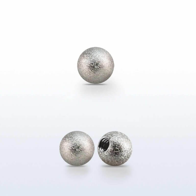 Silver Frosted Ball