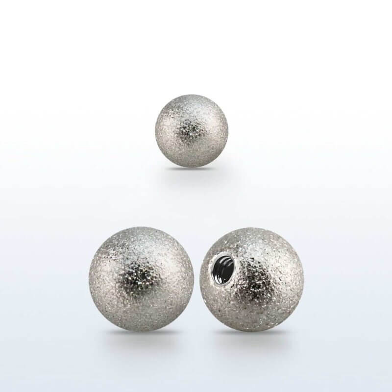 Silver Frosted Ball 10 Pack