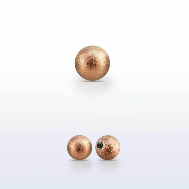 Rose Gold Frosted Ball