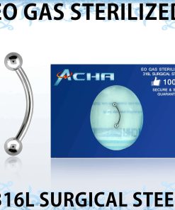 Ögonbrynspiercing EO gas sterilized 1,6 mm