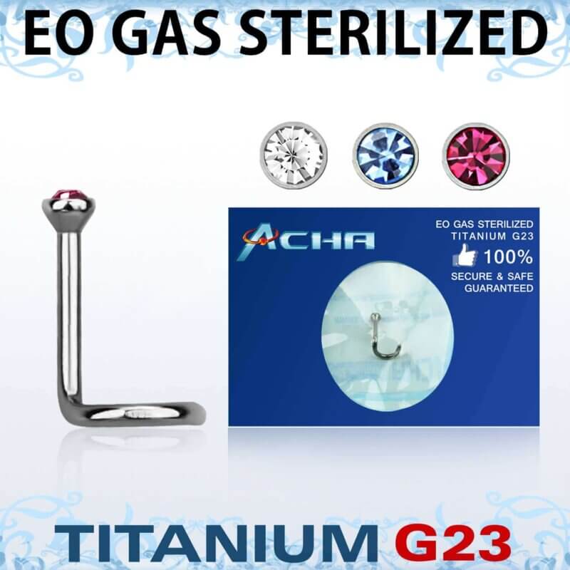 Nose Stud Titan EO gas sterilized