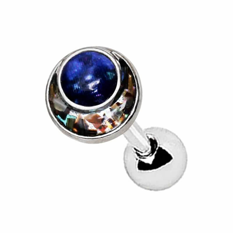 Galaxy Abalone Inlay Cartilage Earring